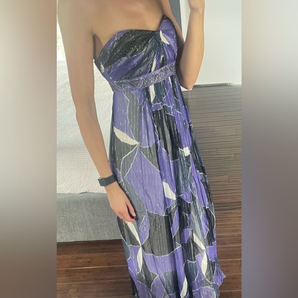 bcbgmaxazria strapless cocktail dress size 2